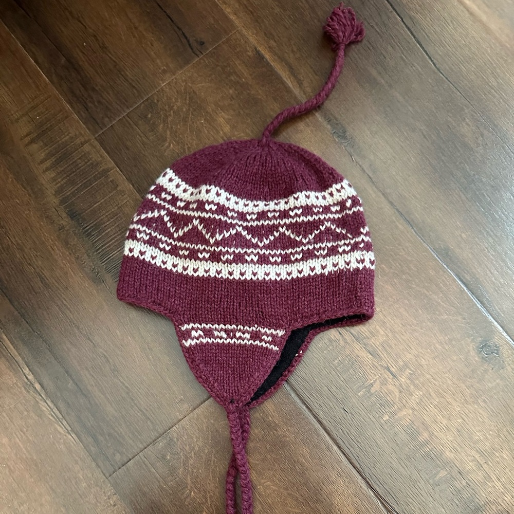Maroon winter beanie